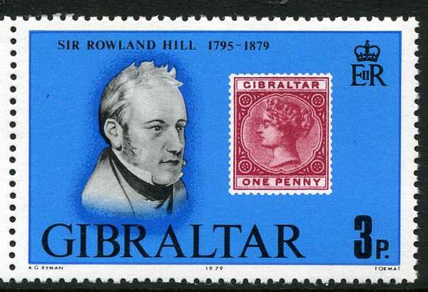 Sir Rowland Hill and 1d. Stamp of 1886