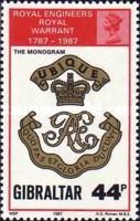Royal Engineers Royal Warrant 1787-1987, The Monogram
