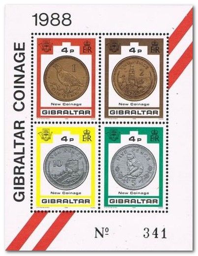 Two Pence Coin Picturing the Lighthouse at Europa Point
