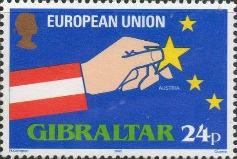 Austrian Flag, Hand and Stars