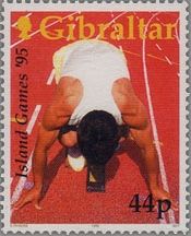 Athlete on Starting Blocks