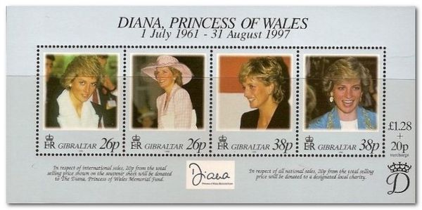 Princess Diana Wearing a Jacket with White Fur Collar