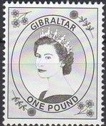 Queen Elizabeth II (grey green)