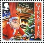 Santa Claus leving Presents