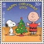 Charlie Brown and Snoopy around the Tree