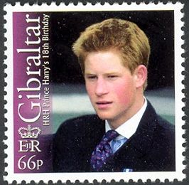 HRH Prince Harry wearing a Dark Suit and Tie