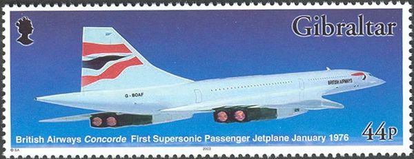 British Airways "Concorde" (Stamp from the souvenir sheet)
