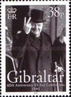Winston Churchill giving Victory Salute
