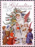 Angel under Tree, handing out Gifts to Children