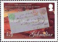Letter with British postage stamps cancelled "G"