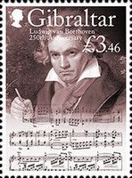 250th Anniv of Birth of Ludwig von Beethoven(1770-1827)