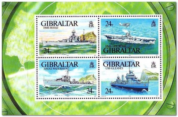 HMS Hood / HMS Ark Royal / HMAS Waterhen / USS Gleaves