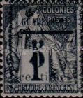 Type Alphée Dubois overprinted and surcharged