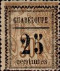 Type Alphée Dubois overprinted and surcharged