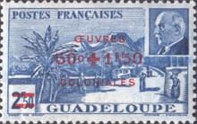 Grande Soufrière and Petain surcharged