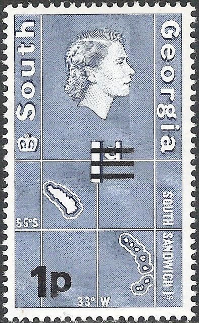 South Sandwich Islands - surcharged