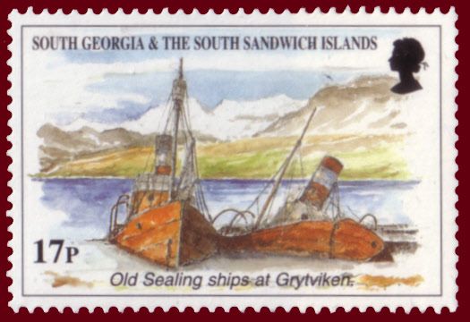 Old sealing ships, Grytviken