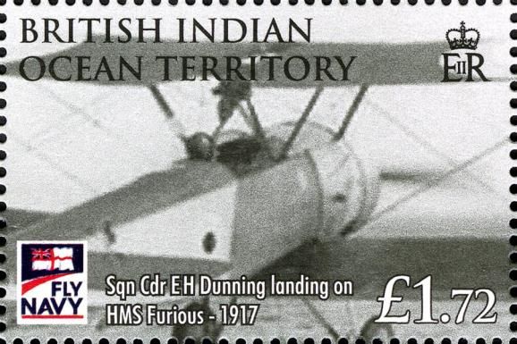 Fly Navy-Sqn. Cdr. E.H. Dunning landing on HMS Furious - 191