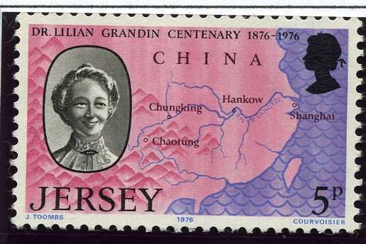 Dr. Grandin and Map of Central and Southern China.