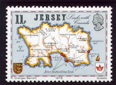 Early Map of Jersey