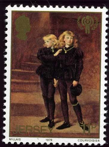 Painting "The Princes in the Tower" by Sir John Millais