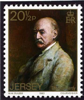 Thomas Hardy, 1840-1928 (english poet) (Painting of W. Oules