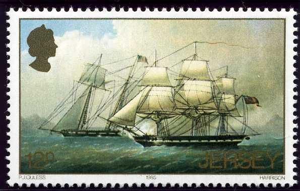 The Gaspe engaging the Diomede