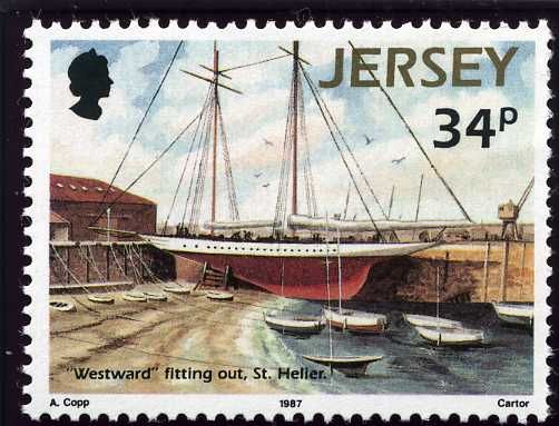 "Westward" fitting-out at St. Helier