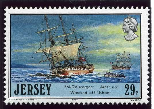 H.M.S. "Arethusa" wrecked of Ushant, 1779