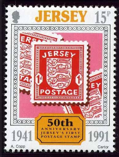 50th Anniversary of the first Jersey Postage Stamp