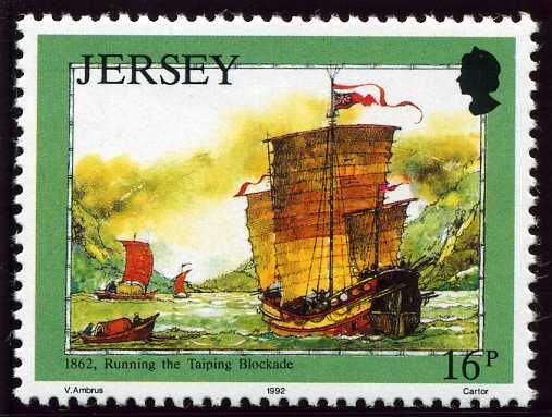 Mesny's Junk running Taiping Blockade, 1862