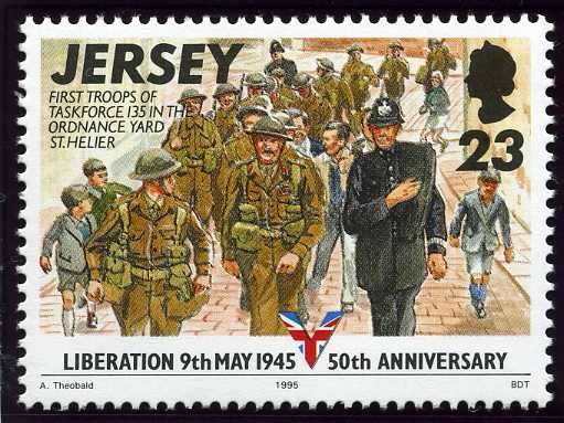 British Troops in Ordance Yard, St. Helier