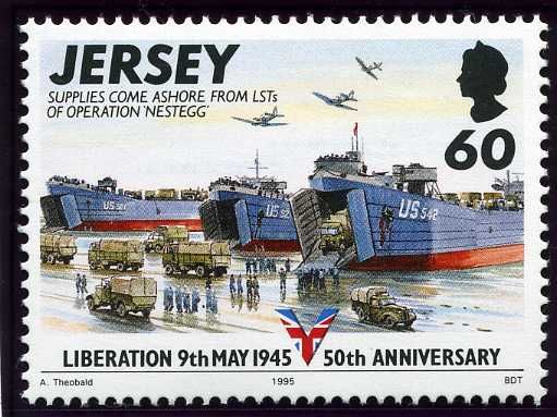 Unloading Supplies from Landing Craft, St. Aubin's