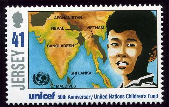 South Pacific Child and Map of Australia, South Pacific