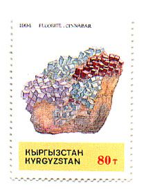 Fluorite with Cinnabar