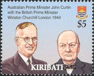 John Curtin and Winston Churchill