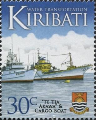 "Ti Tia Akamŕ" and cargo boat