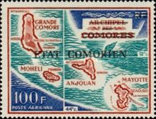 Map of the Archipelago overprinted