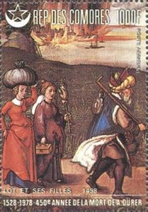 Lot and His Daughters (tile coaste)