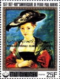 Portrait of Susanne Fourment, overprint