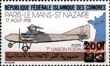 Flight Post Paris – St. Nazaire, overprint
