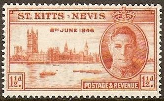 King George VI and Houses of Parliament, London