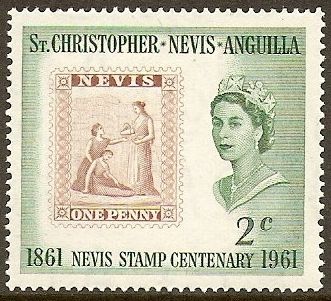 Stamp of Nevis (1861), 1p