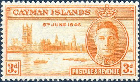 King George VI and Houses of Parliament, London