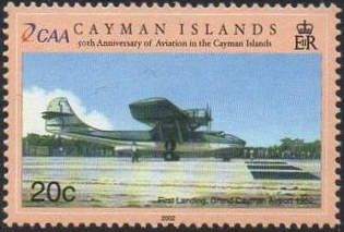 First landing at Grand Cayman Airport 1952