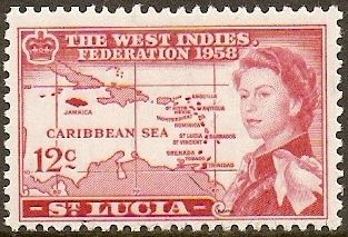 The West Indies Federation - Map of Federation