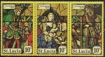 Stained glass window: Nativity (King)