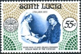 Pope Paul VI and Prime Minister Golda Meir