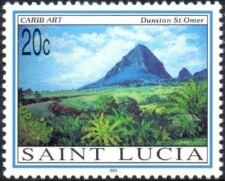 Gros Piton from Delcer, by Dunstan St. Omer