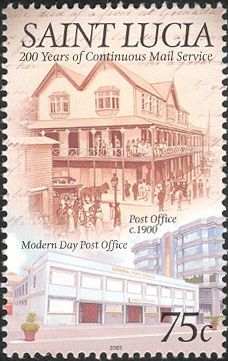 Post Office circa 1900 & Modern Day Post Office